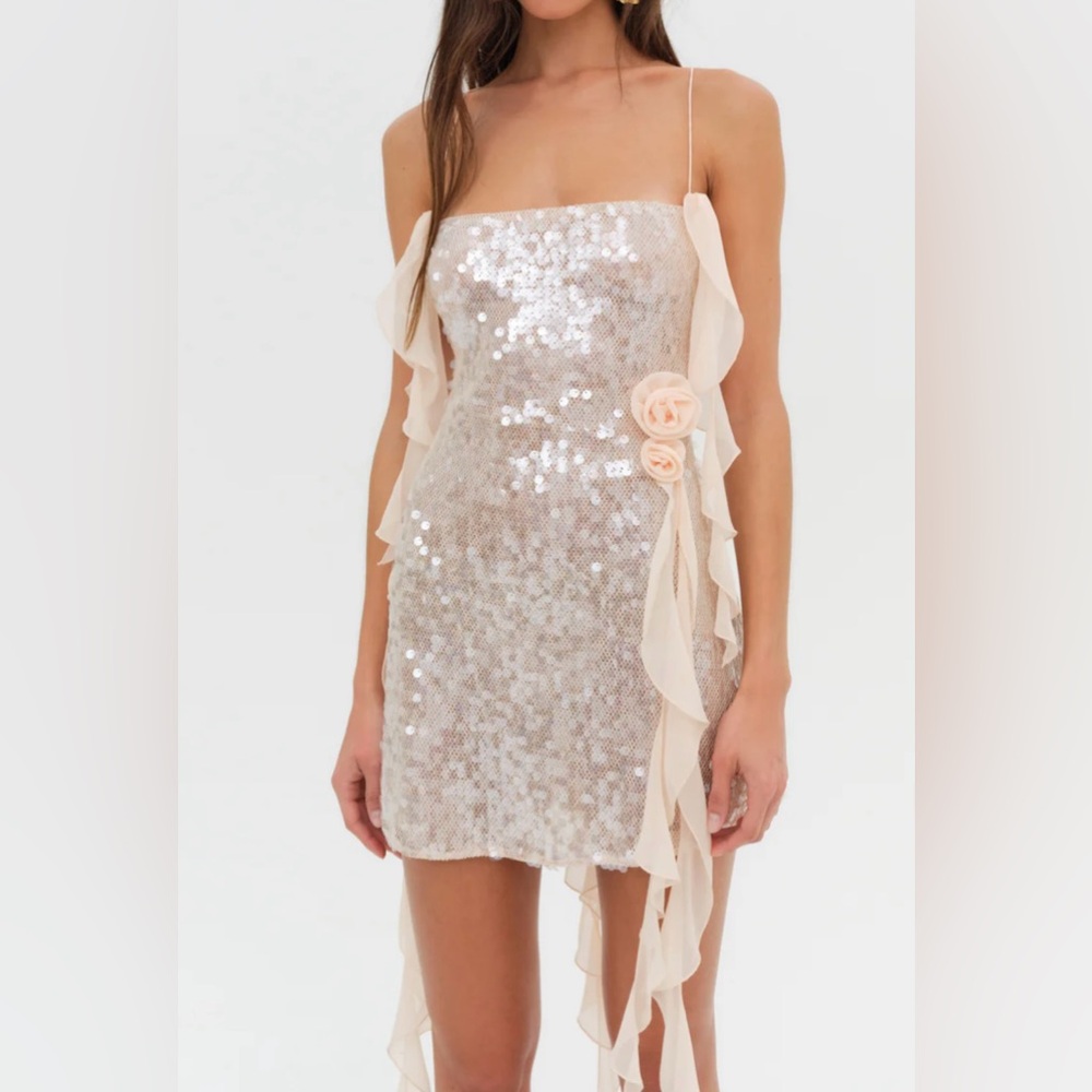 For Love & Lemons Sydney Sequin Dress